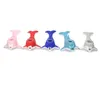 2022 New Dolphin Silicone Pipes Portable Hand Pipe With Glass Bowl Hookah Bong 5 Colors Smoking Spoon Accessories Shisha