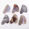 Agate Gua Sha outil de massage Guasha Masseur de soins du visage ACUPUNCTURE SCOMING COLACE CORPE CONCE ESE BEAUTURE FACE DE LA FACE DE LA FAC