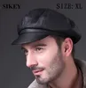 Sboy Hats Aorice Genuine Soft Leather Driving Flat Cap 2021 Autumn Winter Mens Stylish Fashion Outdoors Sport Keep Warm Hat Black 3457319