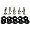 10Pcs-Lot Black Billet Aluminum Fender Car Bumper Washer Bolt Engine Bay Dress Up Fastener Kit Lisence Plate Decor Bolts M6 Screw