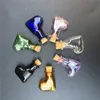 Heart Shaped Small Glass Bottles with Braided Nylon Rope Keychains DIY Mini Perfume Jars Vials Mixed Color 7pcs