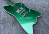 G6199 Billy Bo Jupiter Big Sparkle Metallic Green Thunderbird Guitare électrique Touche vert métallisé, micro coréen, prises d'entrée rondes