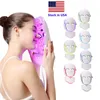 Stock en EE. UU. 7 Color Máscara LED Terapia Luz Face Beauty Machine LED Facial Cuello Mascarilla Microcurrente LED Cintura Rejuvenecimiento FedEx Envío gratis