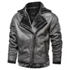 Winter Jacket Mens Suede Leather Jacka Lapel Collar Vintage Style Warm Thick Pur Jacket Slim Fit Men Jackor Plus Size 4XL 201116