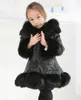 Mode bébé hiver chaud manteaux d'extérieur enfants 039s longues filles enfants Faux vêtements manteau de fourrure C10127874183