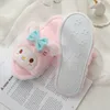 고품질 소녀 슬리퍼 오픈 발가락 만화 Cinnamoroll 멜로디 슬리퍼 핑크 퍼플 블루 여름 미끄럼 방지 실내 슬리퍼 X1020