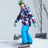 어린이 열 스키 양복 방수 바지 + 자켓 소년 소녀 겨울 스포츠 windproof 품질 아이 스키와 스노 보드 2pcs 정장 LJ201017