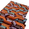 African Print Wax Fabric Wrap Tissu Stretch Ankara Batik Nigerian Wrapper Golden Silver Bomull Material Patchwork för Party