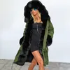 Pelz Winter Jacke Frauen Designer Retro Mit Kapuze Weiblichen Mantel Outwear Mode Vintage Warme Lange Parka Jaqueta Feminina DR11841