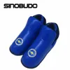 Redblue van hoge kwaliteit ITF Taekwondo PU Leerhandschoenen Foot Guard enkelhandschoenen Martial Arts Karate Training Protector Equipment 2113491925