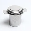 Tekanna Tea Infuser med lock Fällbart handtag Rostfritt stål 304 Fine Mesh Loose Leaf Basket Filter Big Tea Sets