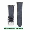 Smart Watches Bands Replacement Watch Band Designer Strap for Apple Series 1 2 3 4 5 6 38mm 40mm 42mm 44mm PU Leather9418588