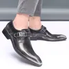 Plus size 39-48 Men Sapatos de casamento Microfiber Couro Comercial formal de dedo apontado para homens de vestido Man Sapatos masculinos Oxford Flats H196 Y200420