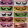 Eyelashes Whole false mink Lashes Natural False Eyelashes Long Set faux cils Bulk Makeup whole lashes with mascara wand4898021