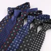 Nackband sitonjwly 7cm slipsar för män brudgum party klänning bröllop slips svart nackkläder man båge anpassad logo1