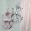 MILANCEL vestiti del bambino di estate polka dot neonati maschi vestiti canotte e bloomer delle ragazze del bambino del vestito vestito del bambino LJ201223