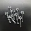 Mini Bong Glass Pipe Oil Nail Burning 65mm Length Thick Pyrex Clear Concentrate Pipes Transparent Smoking Tube Tobacco Dry Herb Oil Burner Bongs