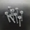 Mini Bong Glass Pipe Oil Nail Burning 65mm Length Thick Pyrex Clear Concentrate Pipes Transparent Smoking Tube Tobacco Dry Herb Oil Burner Bongs