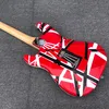 Kram Electric Guitar Eddie Van Halen Guitar, Custom Guitar+ Black Striped Red Guitar,Factory Direct Delivery Free Of Charge