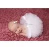 Ny Flower Newborn Baby Tutu kjol och matchande pannbandsset fluffy baby girl tutu kjolpografi props dusch gåva16030420