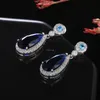 Cubic Zirconia drop women earrings Fashion Diamond dangle engagement wedding ear rings jewelry will and sandy gift