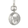 Montre de poche à Quartz Vintage en alliage de fleurs pour femmes et filles, collier pendentif pull chaîne horloge cadeaux