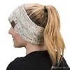 DHL gratis verzending haarband kleurrijk gebreide haakhaakhoofdband winteroor warmer elastische haarband brede haaraccessoires caps hoeden