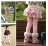 Autumn Winter Girls Leggings Pants Pantsskirt Kids Thicken Warm Trousers Baby Girl Pantsskirts Kids Leggings PantsKirt6100486