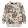 16 Styles INS Boy Abbigliamento per bambini Felpa con cappuccio 100% cotone Dinosaur Digger Design diverso Stampa primavera autunno Capispalla Bambino Abbigliamento casual