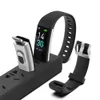 Vücut ısısı su geçirmez fitness ile akıllı bileklik izleyici kalp atış hızı monitör çağrısı hatırlatma Bluetooth Smart Watch Telefon S5841703