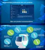 Intelligent ice blue hydra jet d'oxygène hydro eau démerbrasion machine analyseur de peau rf fractionnaire multi-fonction beauté