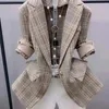 Abiti da donna Blazer Stampa floreale Protezione solare Cardigan sottile Sottile per cappotto da donna Elegante giacca autunnale da donna a tre quarti