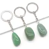 Irregular Natural Crystal Stone Handmade Key Rings Keychains For Women Girl Party Club Car Bag Decor Jewelry