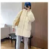 Frauen Daunenfeder Jacken Mantel Winter Baggy Verdickung Warme Blase Lange Übergroße Weibliche Puffer Baumwolle Gepolsterte Jacke Outwear 211221