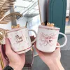 Tazza da caffè per studenti con tazza in ceramica con fiocco rosa Girl Cute T200506