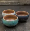 Vintage Tea Cup Variety Tteacups With Kiln Color Changing Glaze Antique Rough Pottery Tea Bowl Cup