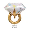 1pc خاتم الماس البالونات حب رسالة بالون زفاف قابلة للتنفاث ديكور هيليوم الهواء بالون فالنتين