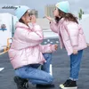 2020 새로운 패션 여자 재킷 두꺼운 소년 겨울 코트 어린이 '다운 재킷 가족 의상 엄마와 아들 딸 옷 90-160cm LJ201125