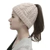 Beanie/Skull Caps 2021 Fashion Lady Cappello di lana monocromatico Warm Wild Twist Donna Curling Hair Ball Knit Cap a doppio uso Wholesale1