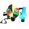 Gas Mask Silicone Pipe with Acrylic Smoking Bong Solid Camo Colors Creative Design Dabber for Dry Herb Concentrate