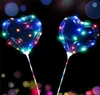 Led Liebe Herz Stern Form Ballon Leuchtende Bobo Ballons Mit Lichterketten 70 cm Ohne Batterie Pole Nacht Licht Ballon für Hochzeit