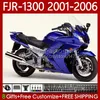 Carrozzeria OEM per YAMAHA FJR-1300 FJR 1300 A CC FJR1300A 01-06 Carrozzerie moto blu lucido 106No.27 FJR1300 01 02 03 04 05 06 FJR-1300A 2001 2002 2003 2004 2005 2006 Kit carenatura