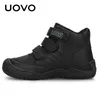 UVO NYA ANVÄNDNING SKOLSKOR Mid-Calf Boys Skor Mode Kids Sportskor Utomhus Barn Casual Sneakers för Pojkar Storlek # 26-36 LJ200907