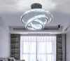 Modern Chandelier for Living Room Large Hotel Hall Staircase LED Crystal Chandeliers Round Rings Light Fixtures Home Decor Lamp