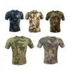 Airsoft Gear T Shirt Jungle Hunting Woodland Shooting Shirt Battle Dress Uniform Combat BDU Clothing Tactical High Elastic Camouflage NO05-101