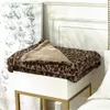 Leopard Print Modern European Double Pll Warm Soft Sofa Nap Blanket på vintern