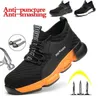2020 Safety Shoes Boots For Men Steel Toe Shoes Anti-Smashing Construction Work Safety Boot Breathable Men Footwear