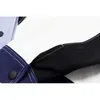 [EAM] Loose Fit Contrasto Colore Split Giacca di jeans di grandi dimensioni Nuovo risvolto manica lunga Cappotto donna Moda Tide Primavera 1S255 201210