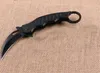 High Quality 3 Styles Karambit Tactical Folding Knife 440C Titanium Coated Blade Aluminum Handle Folder Blade Claw Knifes knives With Box