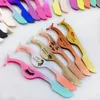 Multifunktionella falska ögonfransar pincettrostfritt Auxiliary Eyelash Curler Eye Lash Applicator Clip Makeup Tools Custom Logo2793075